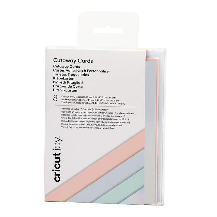 Blankokarte Joy cut-away Pastel 11.8x14cm