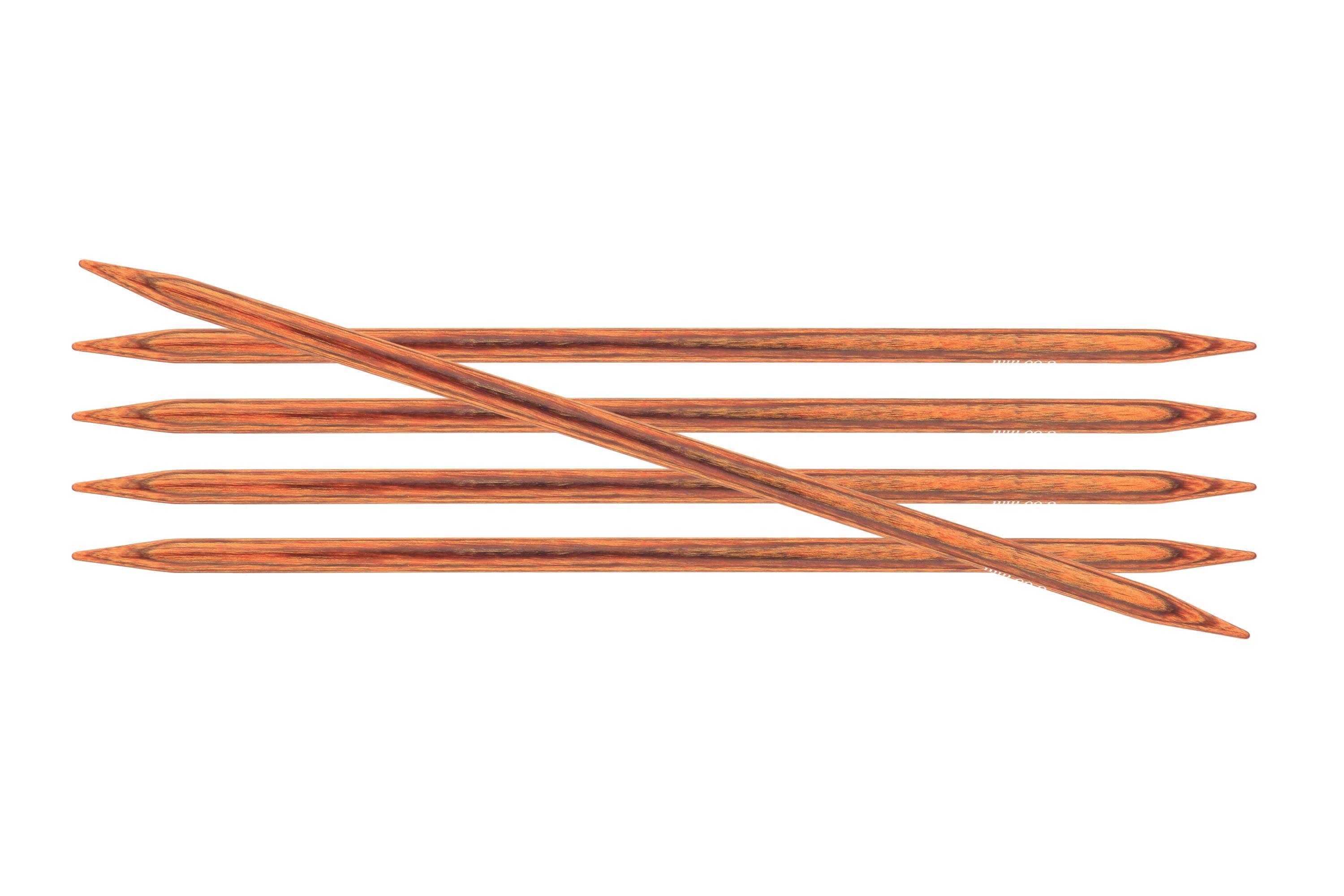 Knit Pro Ginger Nadelspiel 15cm holz 2.0